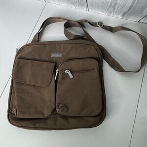 Baggallini Mocha Brown Everything Crossbody Travel Purse Bag Handbag